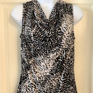 Ellen Tracy Printed Sleeveless Blouse